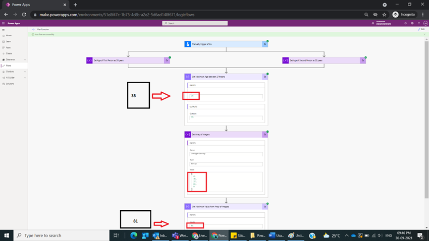 Usage of Max Function in Power Automate